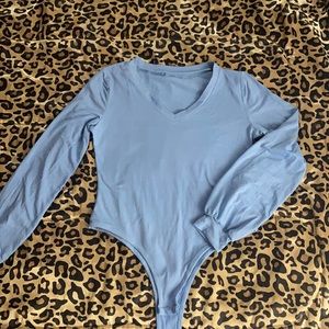 WOMENS blue bodysuit NWOT